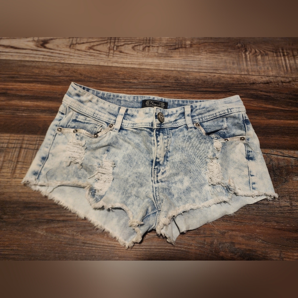 Shyanne Distressed Denim Women Shorts